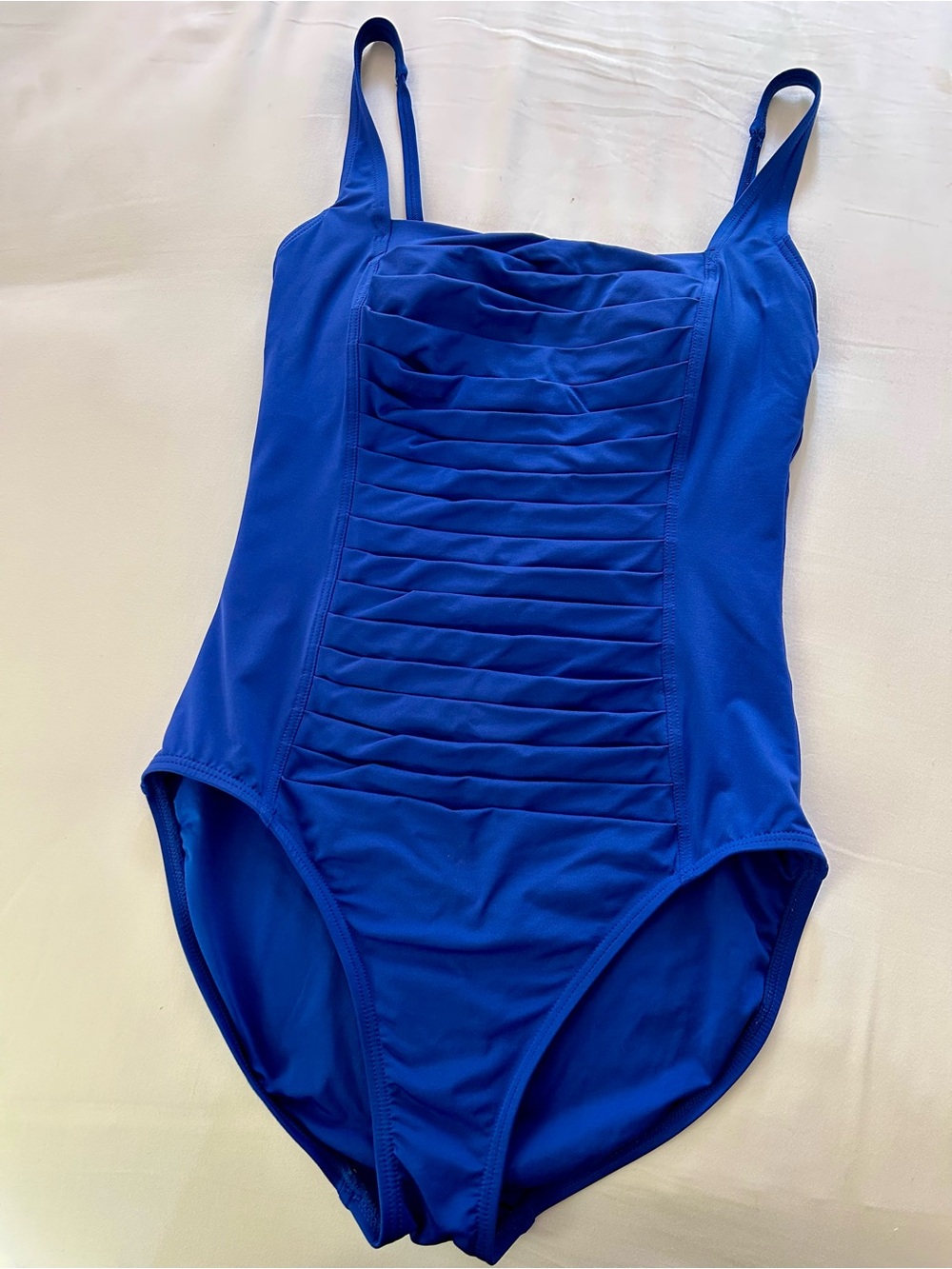 Calvin Klein Cobalt Blue Ruched One-Piece Swim